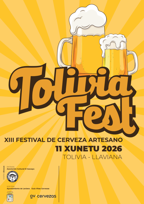 Cartel oficial ToliviaFest 2026 · XIII Festival de Cerveza Artesana